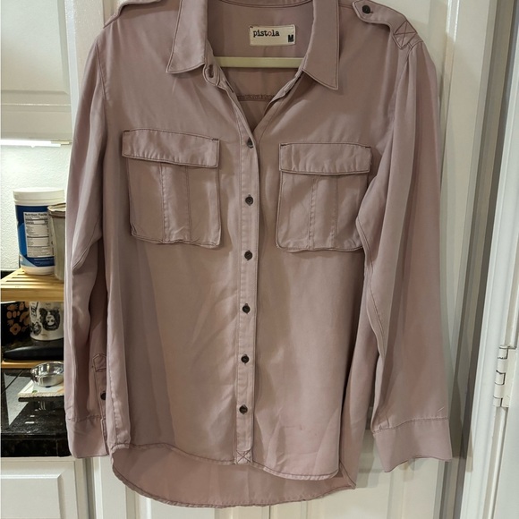 Pistola Blush Button-Up Shirt - Picture 2 of 4